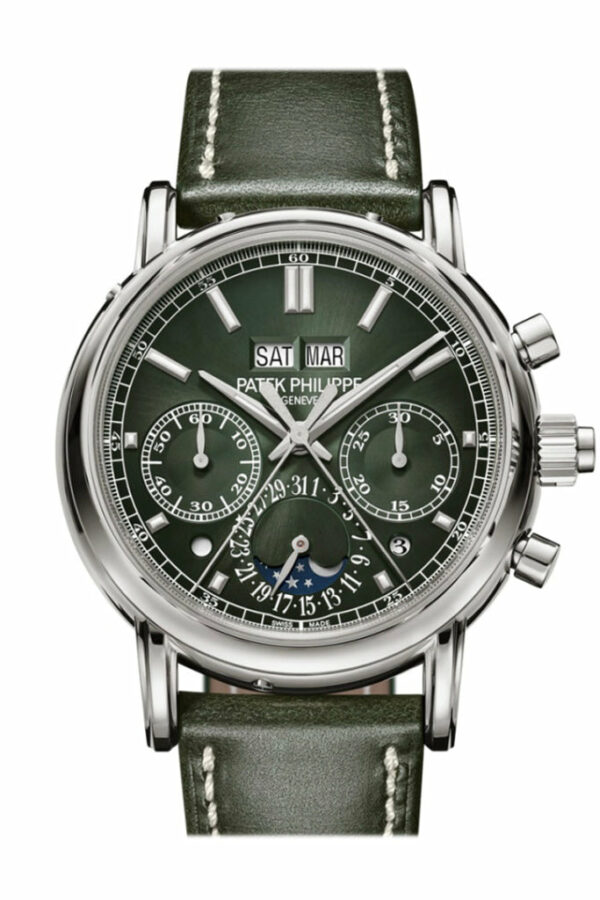 Patek Philippe Grand Complications Green Sunburst Dial Watch 5204G-001