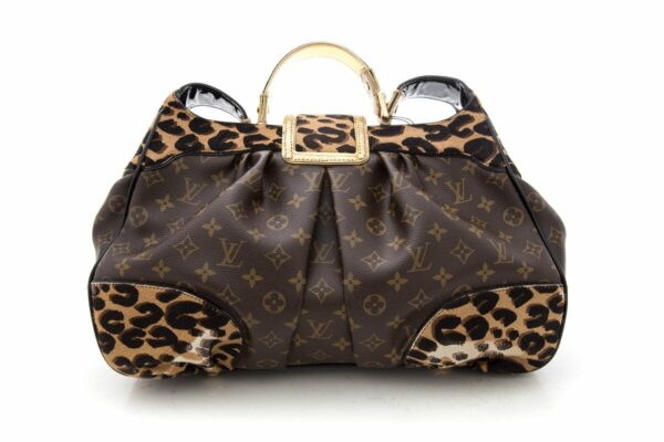 LV Brown Monogram Leopard Polly Handbag - Image 3