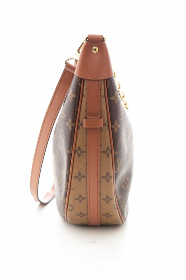 LV Brown Reverse Monogram Hobo - Image 3