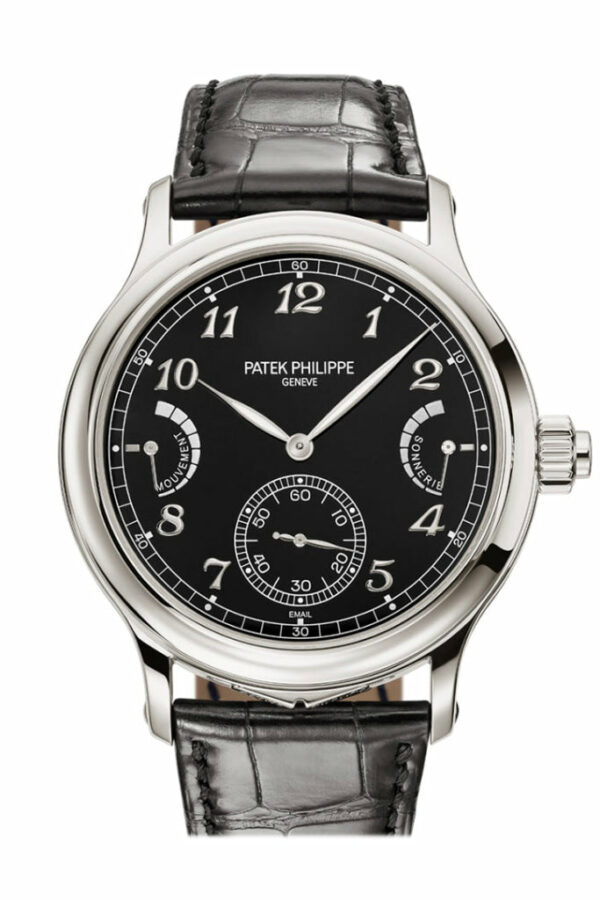 Patek Philippe Grand Complications Black Enamel Dial Watch 6301P-001