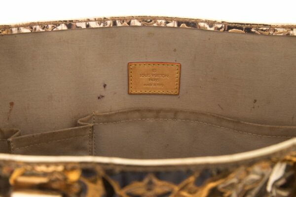 LV Gold Monogram Mirror PVC Top Handle Tote - Image 8