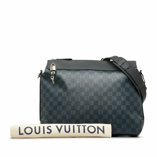 Blue LV Damier Cobalt Greenwich Messenger Crossbody Bag - Image 11