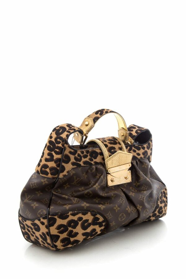 LV Brown Monogram Leopard Polly Handbag - Image 2