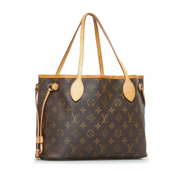 Brown LV Monogram Neverfull PM Tote Bag