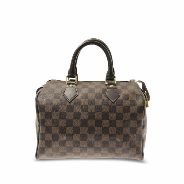 Brown LV Damier Ebene Speedy 25 Boston Bag