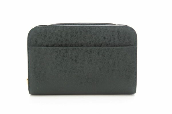 LV fresh Green Taiga Leather Zip Around Clutch - Image 2