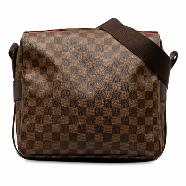 Brown LV Damier Ebene Naviglio Crossbody Bag