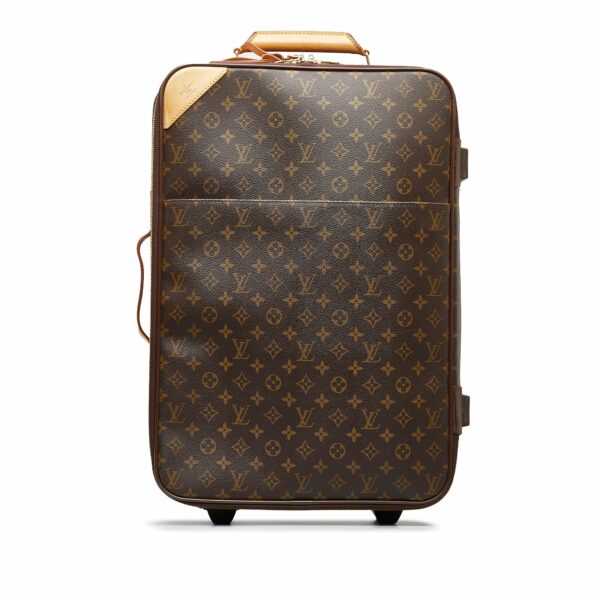 Brown LV Monogram Pegase 55 Travel Bag