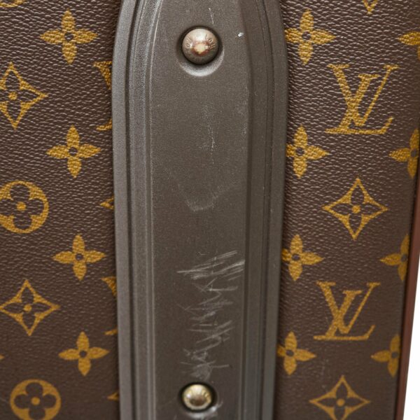 Brown LV Monogram Pegase 55 Travel Bag - Image 11