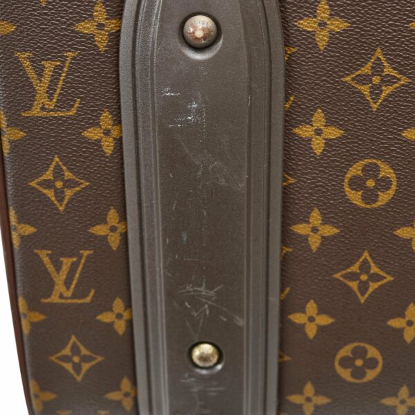 Brown LV Monogram Pegase 55 Travel Bag - Image 12