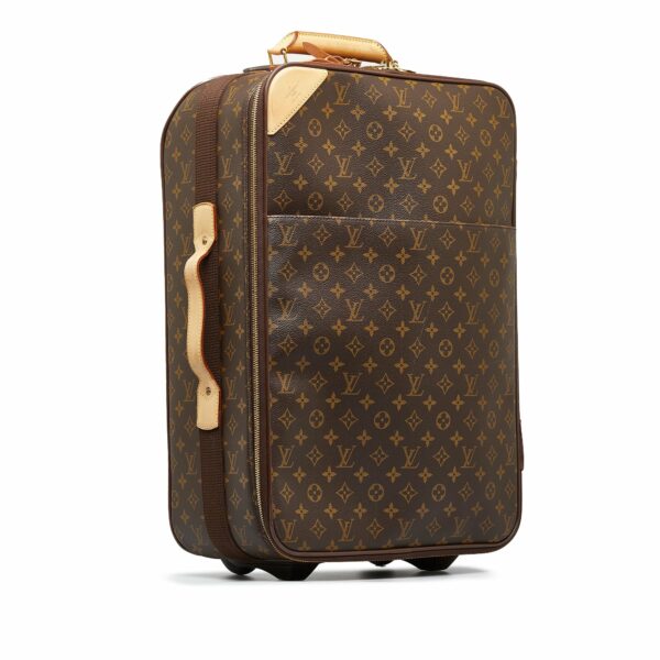 Brown LV Monogram Pegase 55 Travel Bag - Image 2