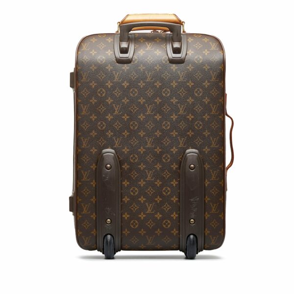 Brown LV Monogram Pegase 55 Travel Bag - Image 3