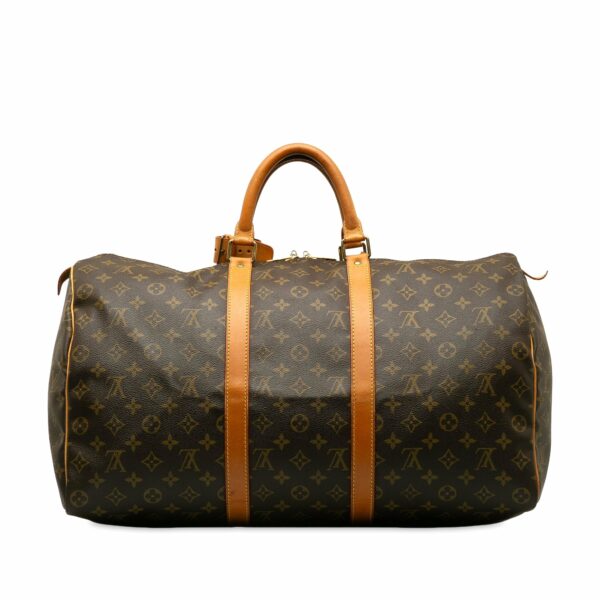 Brown LV Monogram Keepall 50 Travel Bag - Image 3