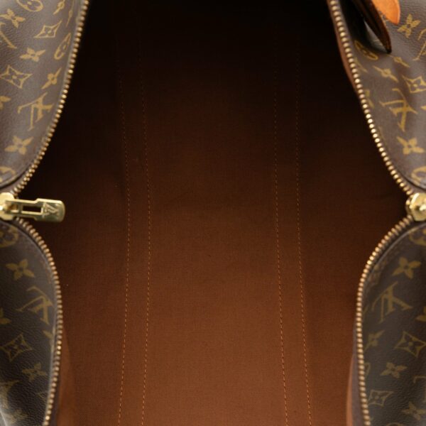 Brown LV Monogram Keepall 50 Travel Bag - Image 5