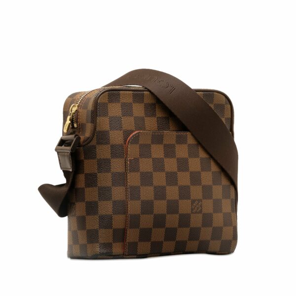 Brown LV Damier Ebene Olav PM Crossbody Bag - Image 2