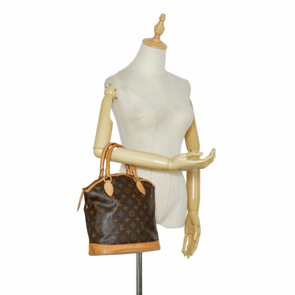 Brown LV Monogram Lockit Vertical Handbag - Image 11