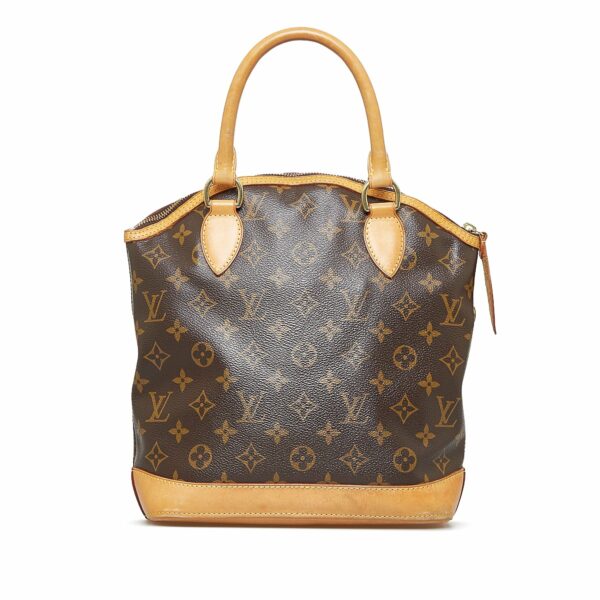 Brown LV Monogram Lockit Vertical Handbag - Image 3