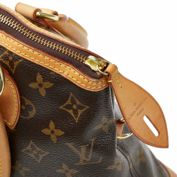 Brown LV Monogram Lockit Vertical Handbag - Image 8