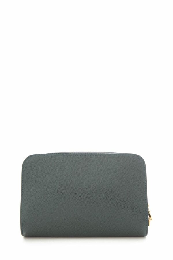 LV fresh Green Taiga Leather Zip Around Clutch - Image 6