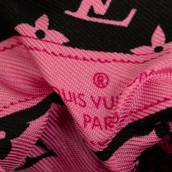 Pink LV Monogram Bee Mindful Chouchou Scrunchie - Image 3