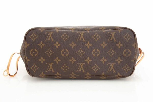 LV Brown Coated Canvas Neverfull PM Tote - Image 5