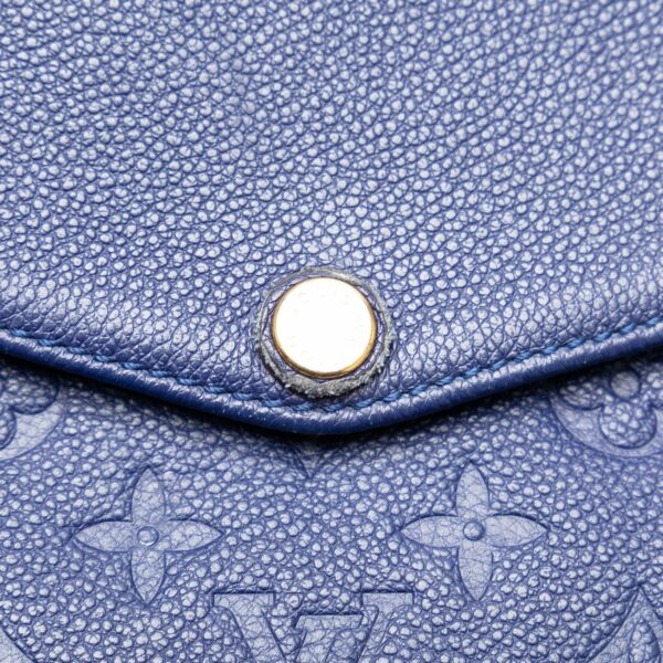 Blue LV Monogram Empreinte Twice Crossbody Bag - Image 10