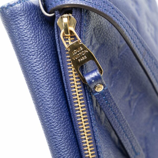 Blue LV Monogram Empreinte Twice Crossbody Bag - Image 13