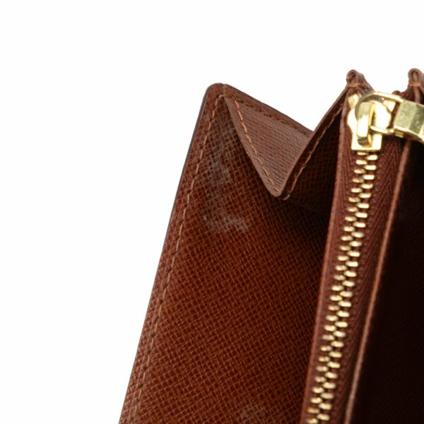 Brown LV Monogram Sarah Long Wallet - Image 11