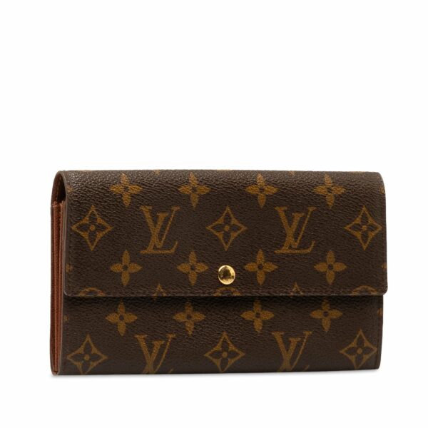 Brown LV Monogram Sarah Long Wallet - Image 2