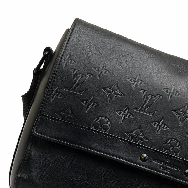 Black LV Monogram Shadow Sprinter Messenger Bag - Image 10