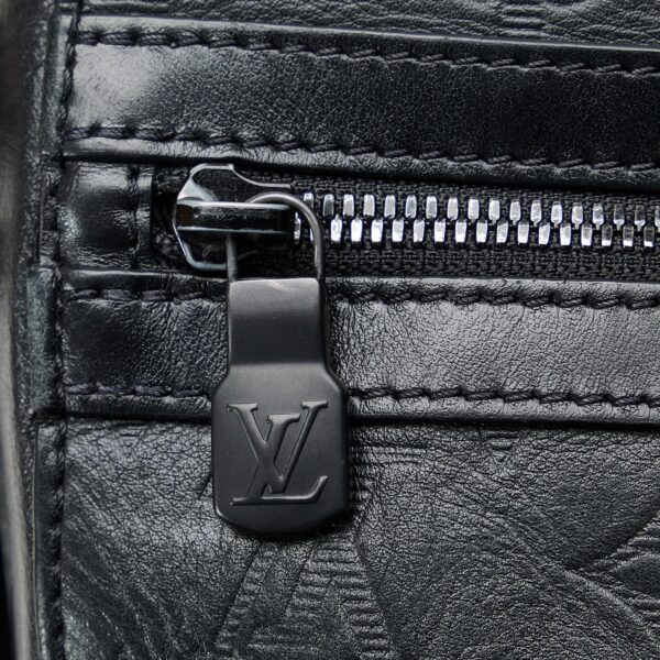 Black LV Monogram Shadow Sprinter Messenger Bag - Image 9