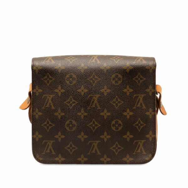 Brown LV Monogram Cartouchiere MM Crossbody Bag - Image 2