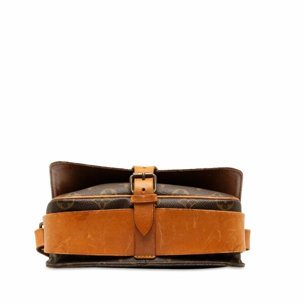 Brown LV Monogram Cartouchiere MM Crossbody Bag - Image 3