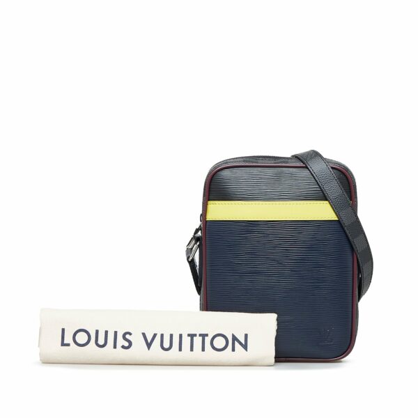 Black LV Epi Danube Crossbody Bag - Image 10