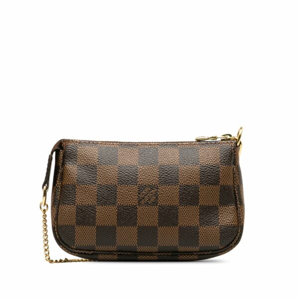 Brown LV Damier Ebene Trunks and Bags Mini Pochette Accessoires Shoulder Bag - Image 3