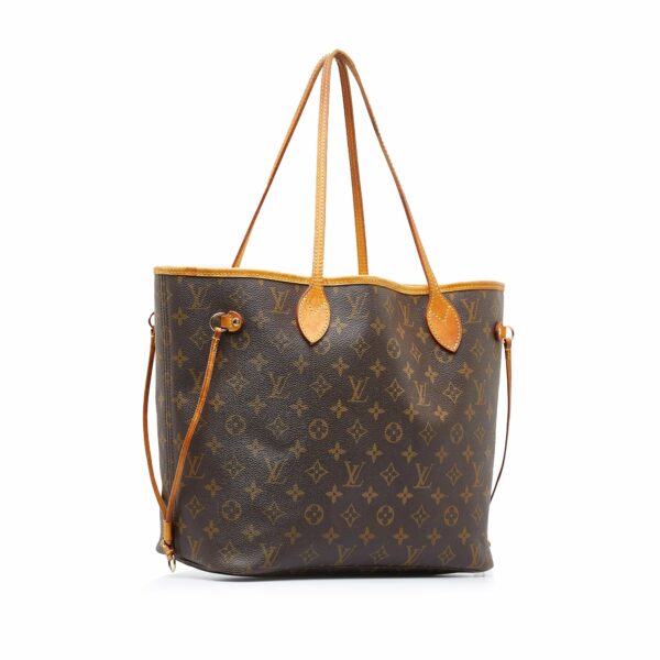 Brown LV Monogram Neverfull MM Tote Bag