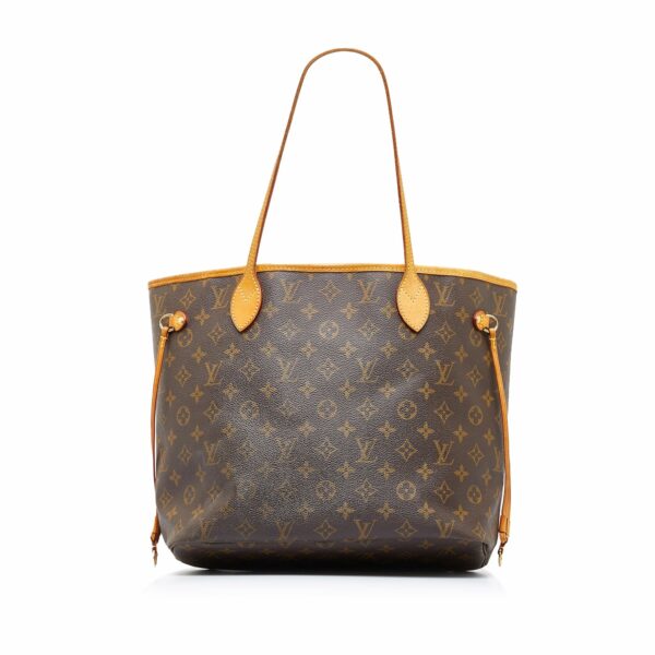 Brown LV Monogram Neverfull MM Tote Bag - Image 2