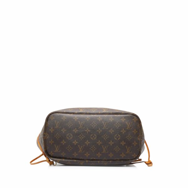 Brown LV Monogram Neverfull MM Tote Bag - Image 3