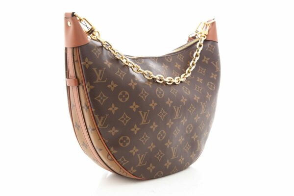 LV Brown Reverse Monogram Hobo - Image 2