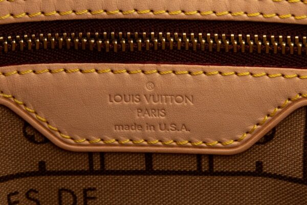 LV Brown Coated Canvas Neverfull PM Tote - Image 8