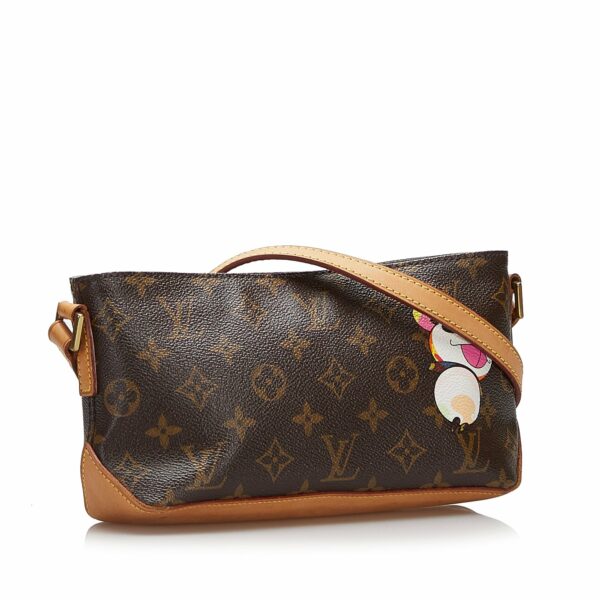 Brown LV Monogram Panda Trotteur Takashi Murakami Crossbody Bag - Image 2