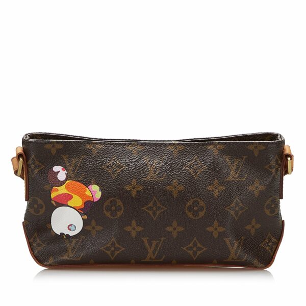 Brown LV Monogram Panda Trotteur Takashi Murakami Crossbody Bag - Image 3