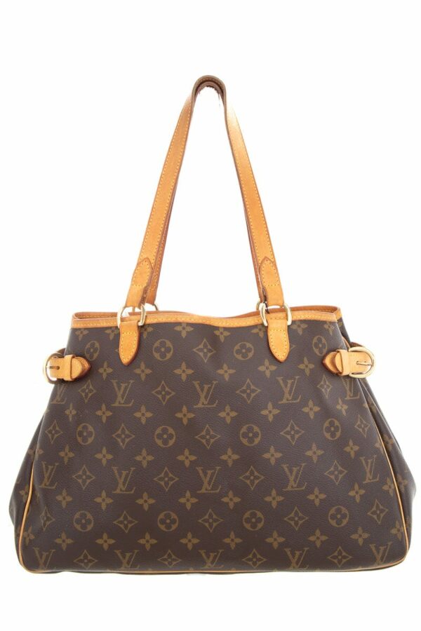 LV Brown Canvas Batignolles Horizontal Handbag