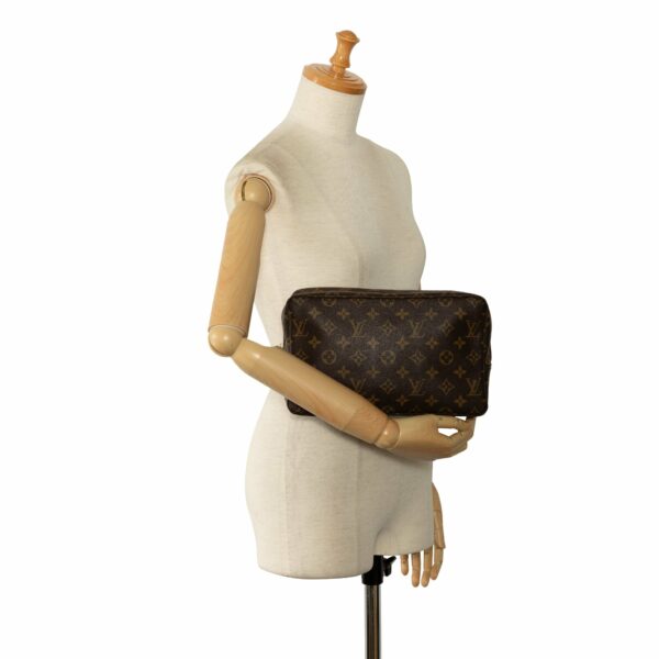 Brown LV Monogram Trousse Toilette 28 Clutch Bag - Image 11