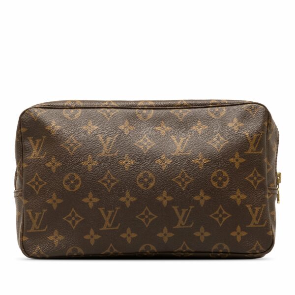 Brown LV Monogram Trousse Toilette 28 Clutch Bag - Image 3