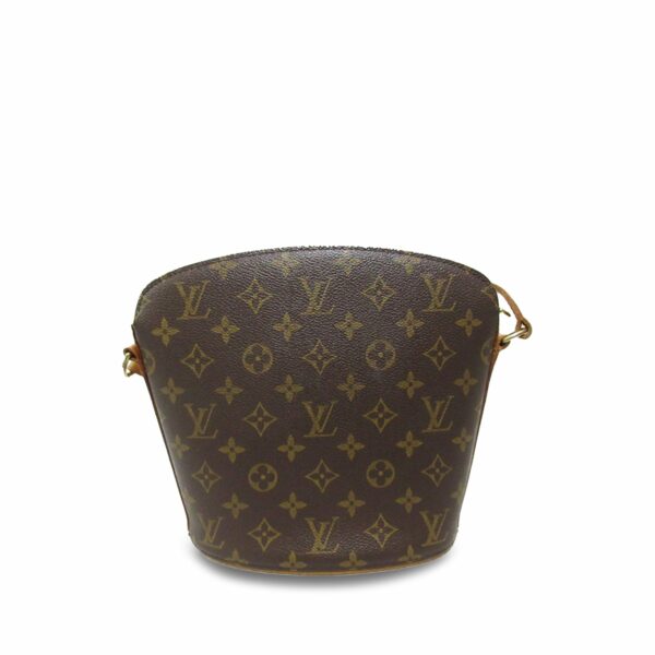 Brown LV Monogram Drouot Crossbody Bag - Image 3