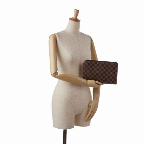 Brown LV Damier Ebene Saint Louis Pochette Clutch Bag - Image 10