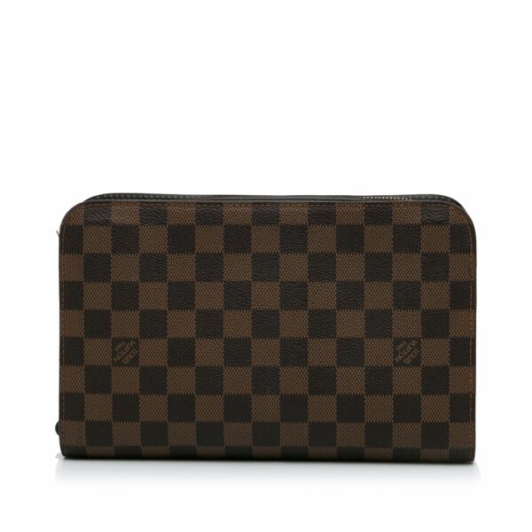 Brown LV Damier Ebene Saint Louis Pochette Clutch Bag - Image 4