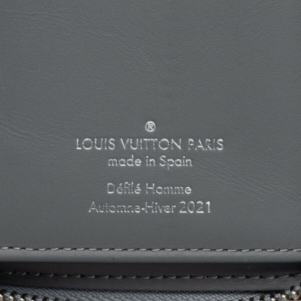 Silver LV Monogram Mirror Vertical Zippy Long Wallets - Image 7