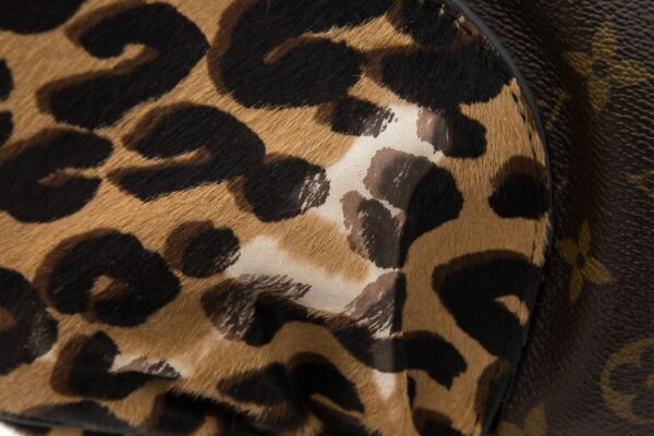 LV Brown Monogram Leopard Polly Handbag - Image 6